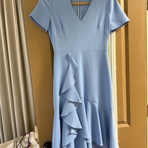 Shoshanna Sky Blue Asymmetrical Dress